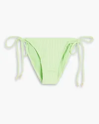 Melissa Odabash Miami ribbed low-rise bikini briefs - Green Green