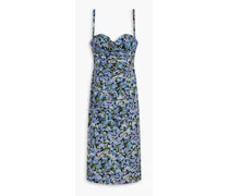 Floral-print cotton-blend dress - Multicolor