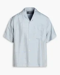 Jacquemus Jean checked satin-jacquard shirt - Gray Gray