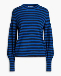 Autumn Cashmere Striped cashmere sweater - Blue Blue