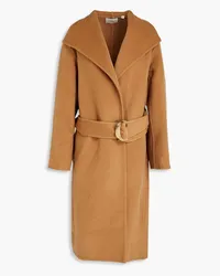 Vince Belted wool and cashmere-blend felt coat - Brown Brown