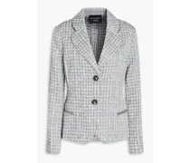 Checked jacquard blazer - Gray