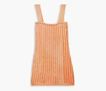 The Ryan open-knit mini dress - Orange