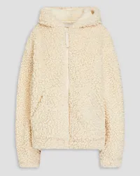 Helmut Lang Faux shearling hooded jacket - White White