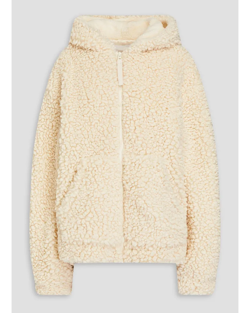 Helmut Lang Faux shearling hooded jacket - White White