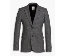 Houndstooth wool suit jacket - Gray