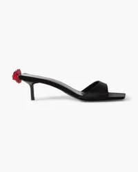 Magda Butrym Embellished satin mules - Black Black