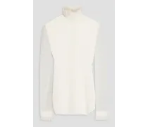 Philosophy Di Lorenzo Serafini Ruffled georgette blouse - White White