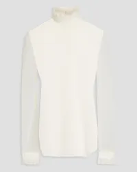 Philosophy Di Lorenzo Serafini Ruffled georgette blouse - White White