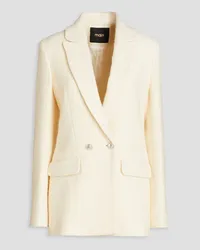 Maje Cotton-blend blazer - White White