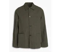 Cotton-seersucker jacket - Green