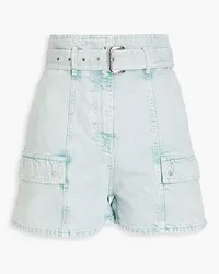 IRO Belted denim shorts - Green Green