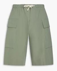 Jil Sander Cotton-poplin cargo shorts - Green Green