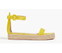Gianvito Rossi Suede sandals - Yellow Yellow