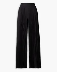 Alice + Olivia Alice Olivia - Copen pleated crepe wide-leg pants - Black Black