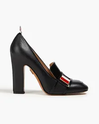 Thom Browne Embellished pebbled-leather pumps - Black Black