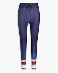 The Upside Universe printed stretch leggings - Blue Blue