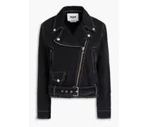 Denim biker jacket - Black