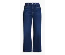 Dream Weaver cropped high-rise wide-leg jeans - Blue