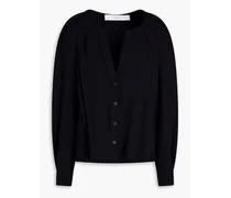 Pintucked crepe blouse - Black