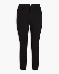 Frame Denim Ali cropped high-rise skinny jeans - Black Black