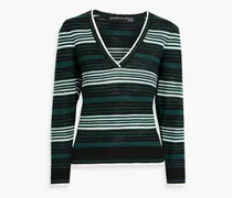 Rosalin striped merino wool sweater - Blue