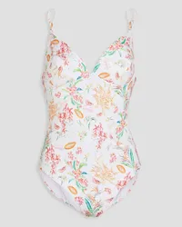 Charo Ruiz Garby printed swimsuit - White White