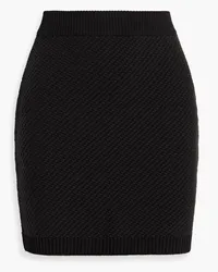 Nanushka Jacquard-knit cotton mini skirt - Black Black