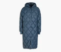 Rudy quilted shell hooded down coat - Blue