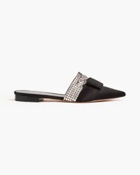 Gina Katerina embellished satin slippers - Black Black