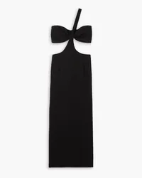 Magda Butrym One-shoulder cutout crepe maxi dress - Black Black