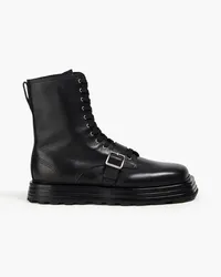 Jil Sander Buckled leather boots - Black Black