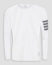 Thom Browne Striped stretch T-shirt - White White