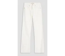 Mid-rise bootcut jeans - White