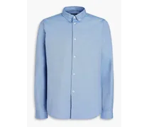 Cotton-chambray shirt - Blue