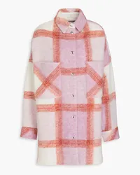 IRO Oversized brushed wool-blend jacket - Pink Pink