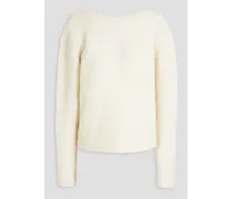 Bouclé alpaca-blend sweater - White
