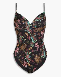 Charo Ruiz Garby printed swimsuit - Black Black