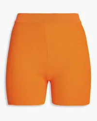 Jacquemus Arancia ribbed-knit shorts - Orange Orange