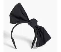 Bow-embellished shell hairband - Black
