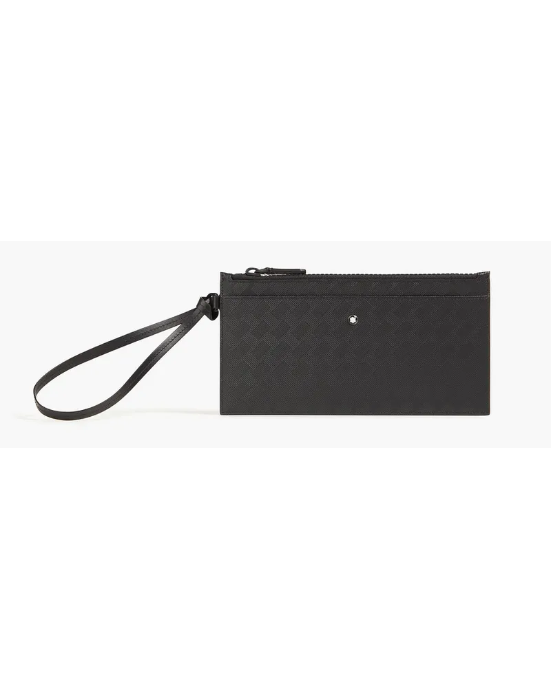 Montblanc Textured-leather pouch - Black - OneSize Black