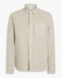 James Perse Cotton and linen-blend twill shirt - Gray Gray