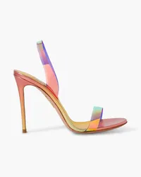 Aquazzura So Nude 105 iridescent PVC slingback sandals - Multicolor Multicolor