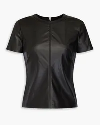 Helmut Lang Faux leather top - Black Black