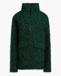 Victoria Beckham Wool-blend bouclé jacket - Green Green