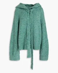 Petar Petrov Edan cashmere-blend hoodie - Green Green