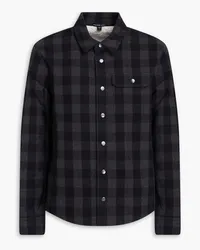 James Perse Checked cotton-flannel jacket - Gray Gray