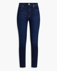 Paige Gibson distressed mid-rise skinny jeans - Blue Blue