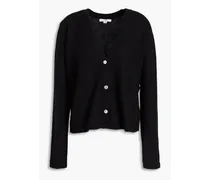 Brushed cashmere cardigan - Black