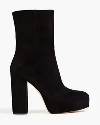 Stuart Weitzman Suede platform ankle boots - Black Black